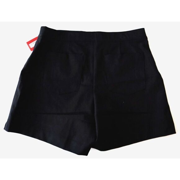 SPANX 20370R Women's Sz L Classic Black Polished 6" On-The-Go Stretch Shorts - Picture 2 of 8